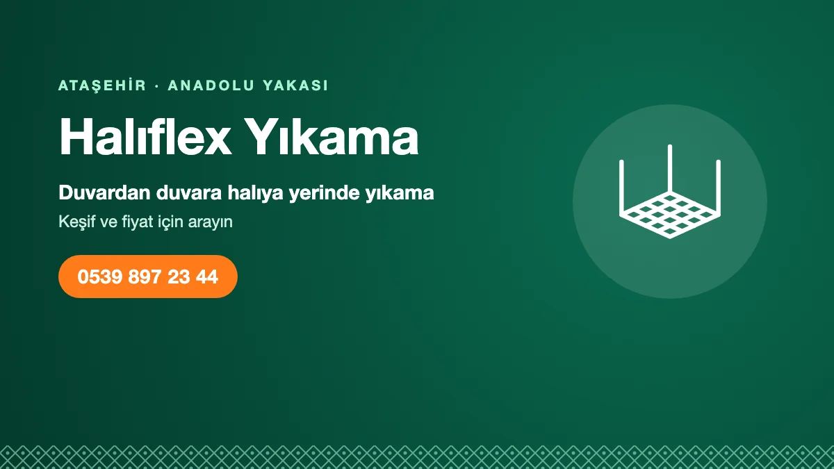 Ataşehir halıflex yıkama
